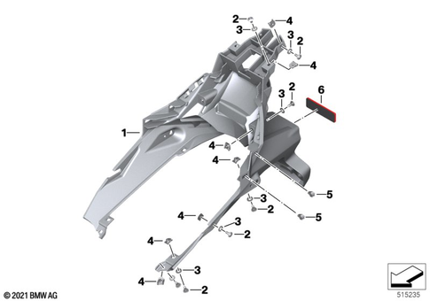 Rear Wheel Cover, License Plate Bracket for 2017 BMW-Motorrad C evolution #0