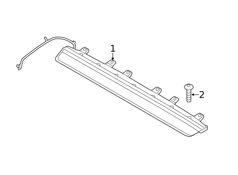 High Mounted Stop Lamp for 2015 Kia K900 #0