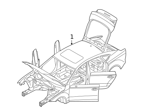 Body Shell for 2016 Audi S7 #0