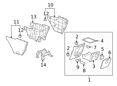 Front Console for 2006 Pontiac Montana #0