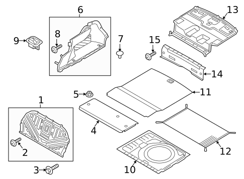 Interior Trim - Rear Body for 2015 Kia K900 #1