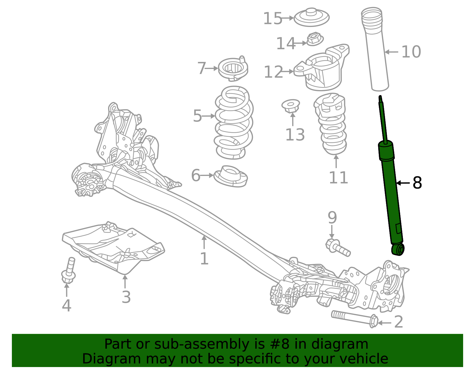VC85-28-700A - Suspension Shock Absorber - 2024-2025 Mazda CX-50