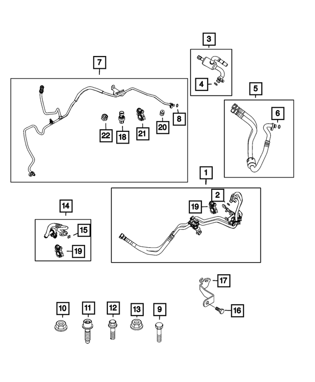 6106984AA - Air Conditioners and Heaters: Nut for Mopar Image