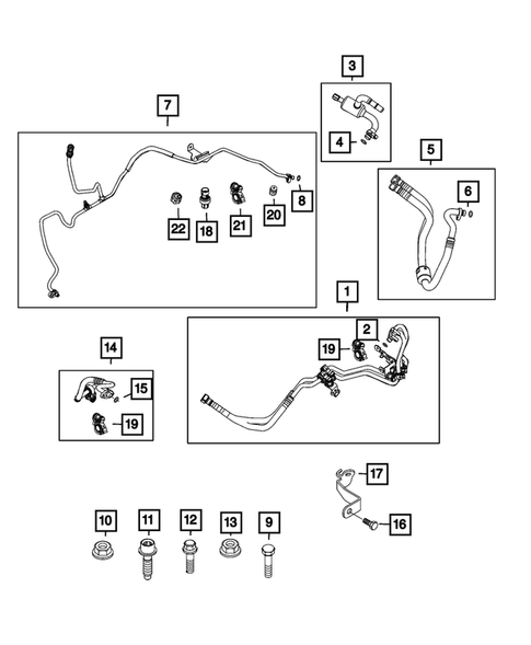Air Conditioner and Heater Plumbing for 2022 Jeep Renegade #3