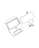 68655715AA - : Liftgate Glass for Mopar Image