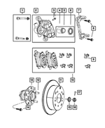 R5191267AB - Brakes: Disc Brake Caliper Assembly, Remanufactured, Left for Mopar Image