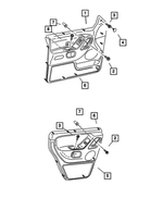 TM031L5AA - Interior Trim: Front Door Trim Panel, Left for Mopar Image