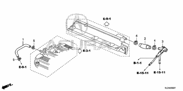 Breather Tube (V6) for 2014 Acura TSX #0