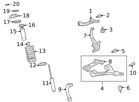 Suspension Components for 2006 Isuzu Ascender #0