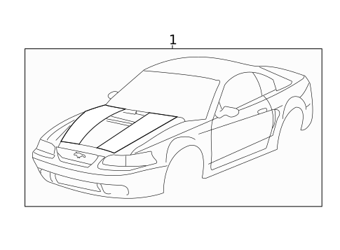Stripe Tape for 2001 Ford Mustang #1
