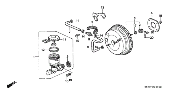 Master Cylinder (A.L.B.) for 1992 Acura Integra #0