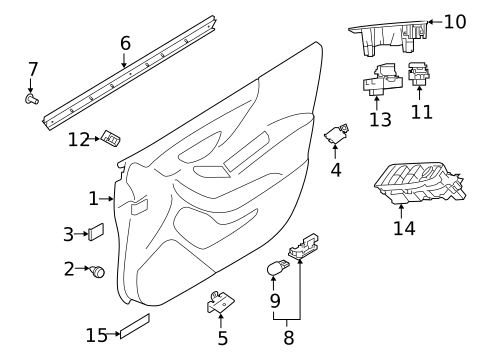 Interior Trim - Front Door for 2020 Subaru Forester #0