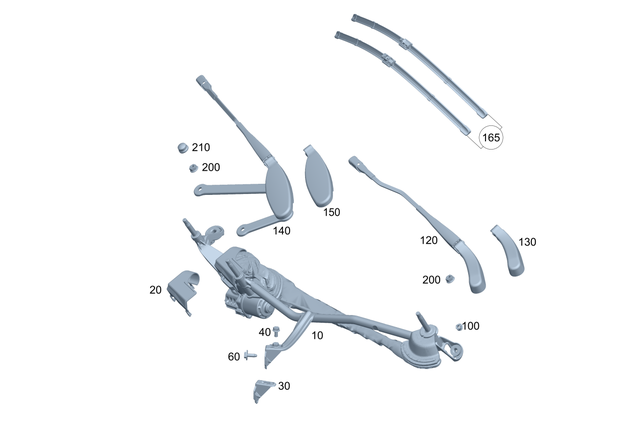 829464 - Electrical System: Nut-and-Washer Assembly for Mercedes-Benz Image image