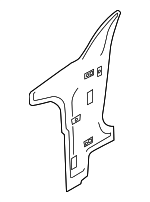 4H0809201A - Body: Hinge Pillar Reinforced for Audi: A8 Quattro, S8 Image