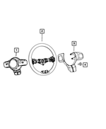 1TV20XDVAA - Steering: Steering Wheel Back Cover for Jeep: Compass, Liberty, Patriot Image