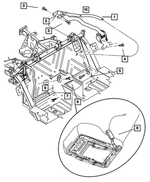 5029126AD - Interior Trim: Seat Belt Turning Loop, Right for Mopar Image