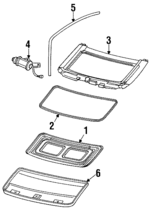 F8RZ63502B98AA - Body: Sunroof Panel for Mercury: Cougar Image