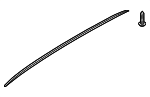 87270S8000XAA - Body: Roof Luggage Carrier Side Rail for Hyundai Image