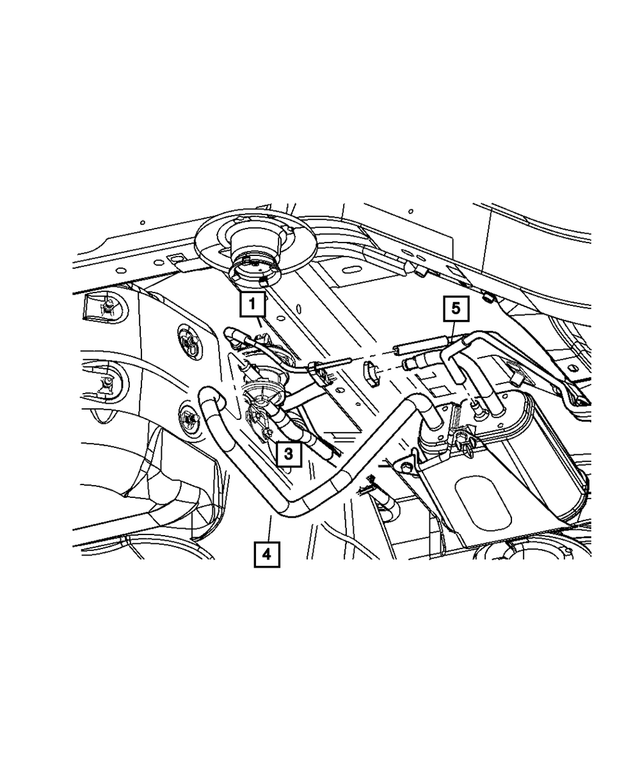52128629AC - Emission Systems: Leak Detection Pump Bracket for Jeep: Liberty Image