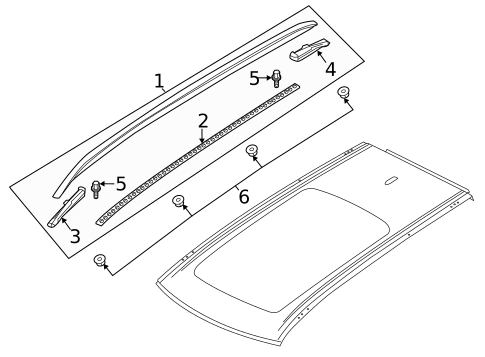 Exterior Trim - Roof for 2017 Volvo V90 Cross Country #0
