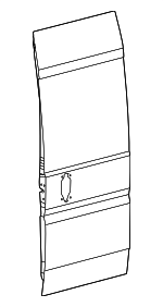 68135029AF - Body: Door Shell for Ram: ProMaster 1500, ProMaster 2500, ProMaster 3500 Image