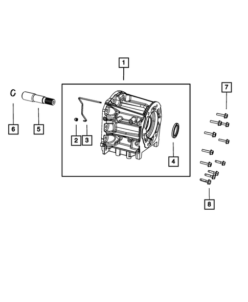 Case, Extension, Oil Pan, and Indicator (Dipstick) for 2009 Dodge Dakota #2