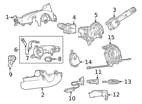 Shroud, Switches & Levers for 2017 Buick Cascada #0