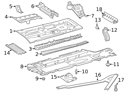 Floor & Rails for 2021 Mercedes-Benz GLA35 AMG #0