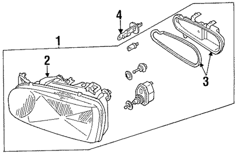 Bulbs - Chassis for 1996 Volkswagen Cabrio #0