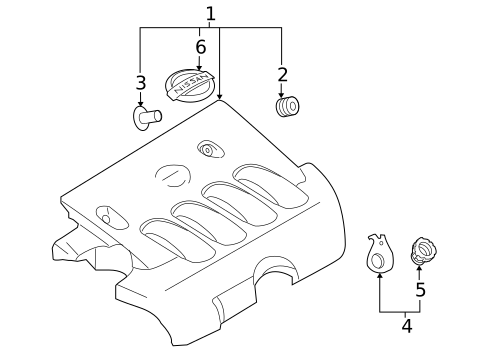 Engine Appearance Cover for 2017 Nissan NV200 #0