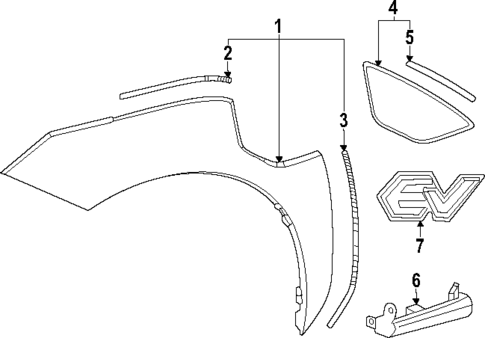 Exterior Trim - Fender for 2024 Subaru Solterra #0