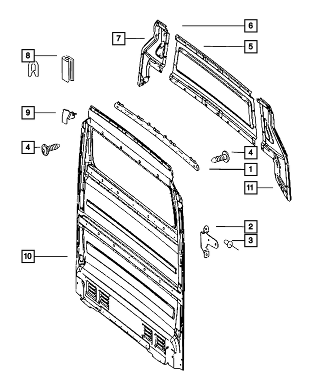 68009898AA - Interior Trim: Bracket, Right for Mopar Image