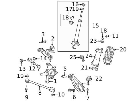 Suspension, Springs & Related Components for 2001 Lexus IS300 #0
