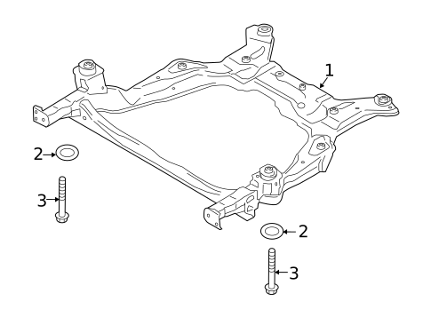 Suspension Mounting for 2018 Lincoln MKX #1