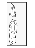 89025535 - Body: Rear Pillar for Buick: Terraza | Chevrolet: Uplander, Venture | Oldsmobile: Silhouette | Pontiac: Montana, Trans Sport | Saturn: Relay Image