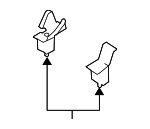 655511G300 - Body: Mount Bracket for Kia: Rio, Rio5 Image