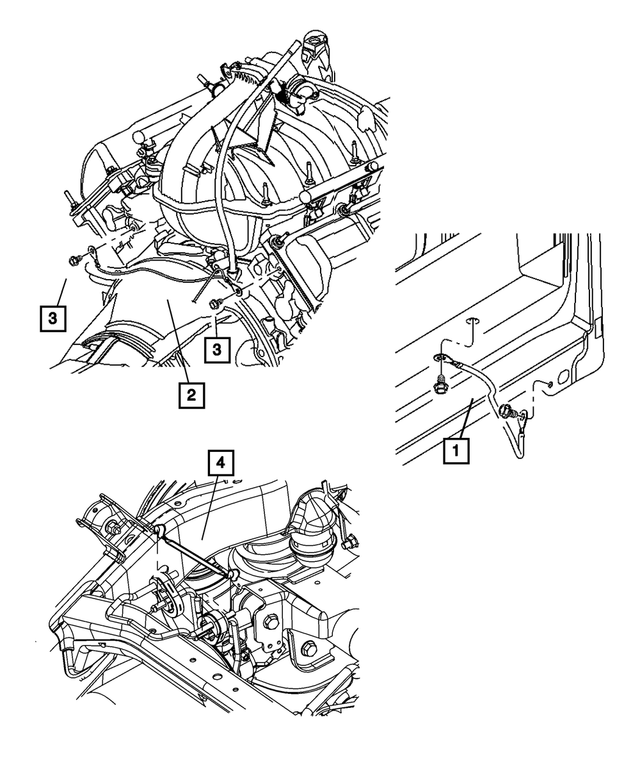 5064878AA - Electrical: Ground Strap for Mopar Image