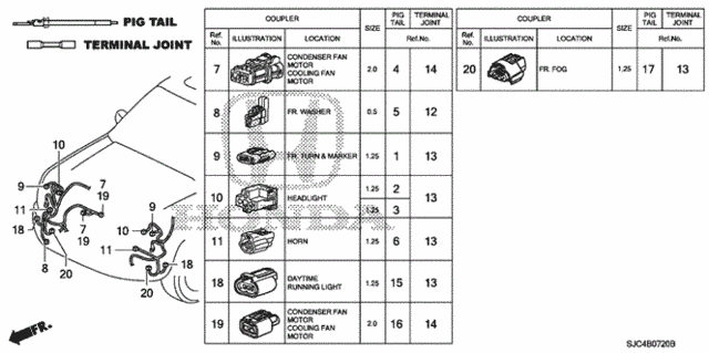 Electrical Connector (FR.) for 2007 Honda Ridgeline #0