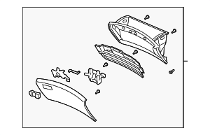 77520SEPA03ZC - : Glove Box Assembly for Acura Image