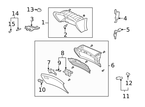 Instrument Panel Components for 2004 Acura TL #0