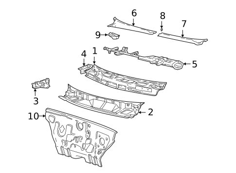 Cowl for 2002 Hyundai Accent #0