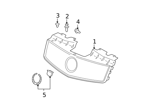 Grille & Components for 2004 Cadillac CTS #0