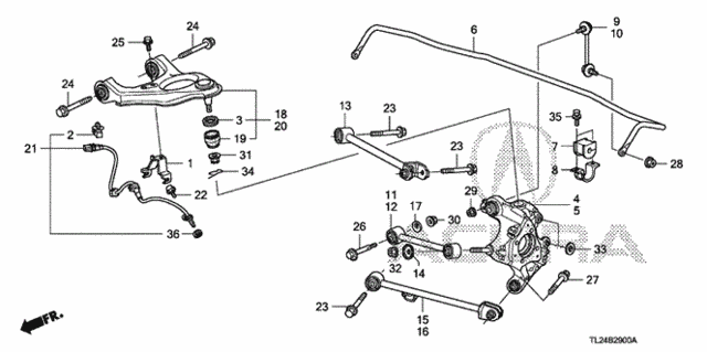 Rear Lower Arm for 2011 Acura TSX #0