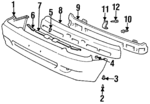 8651022000 - Body: Bumper Cover for Hyundai: Accent Image