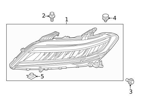 Headlamp Components for 2016 Honda Accord #2