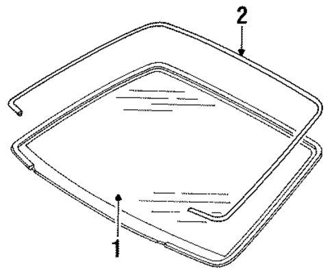Reveal Moldings for 1994 Lincoln Town Car #0