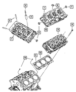 RL792925AA - Engine 3.5L Six Cylinder: Cylinder Head for Mopar Image