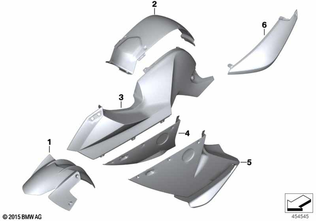 46617693324 - Body Equipment: Wheel Cover, Front - Rohteil/blank for BMW-Motorrad Image