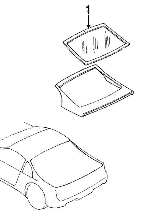 Glass - Lift Gate for 1991 Nissan 300ZX #0