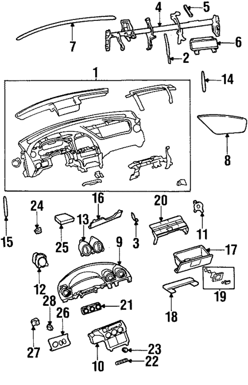 Instrument Panel for 1999 Mercury Cougar #0